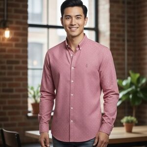 PENGUIN Men's Pink Button-Up Shirt.Size 15 1/2